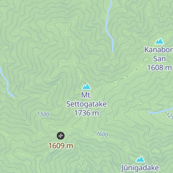 Map of Mt. Settogatake