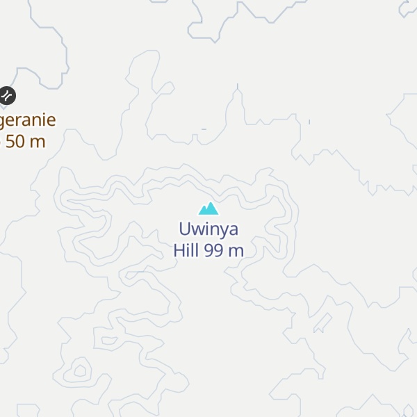 Map of Uwinya Hill
