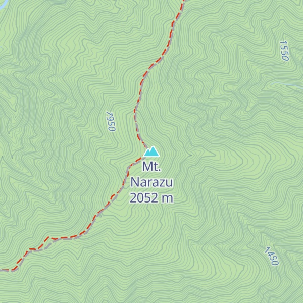Map of Mt. Narazu