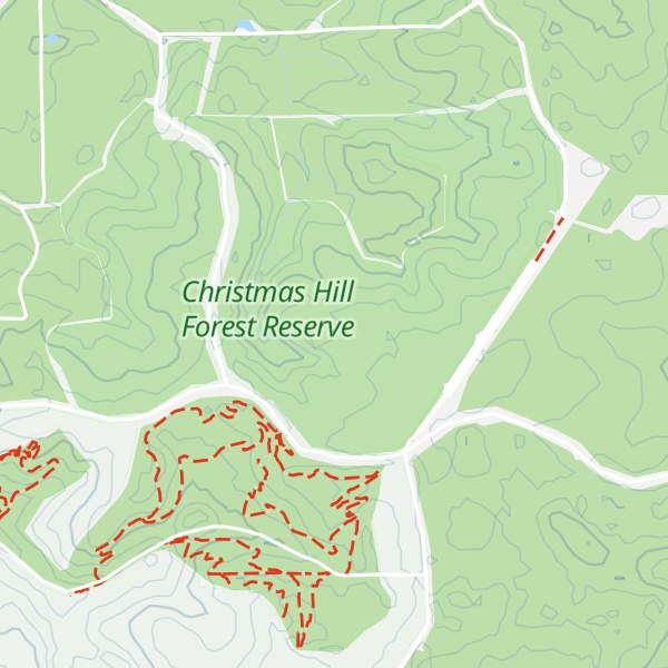 Map of Christmas Hill