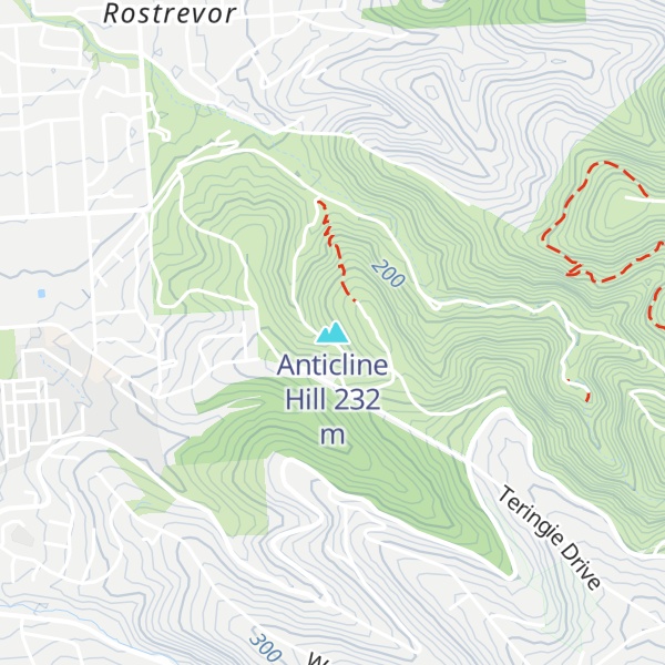 Map of Anticline Hill