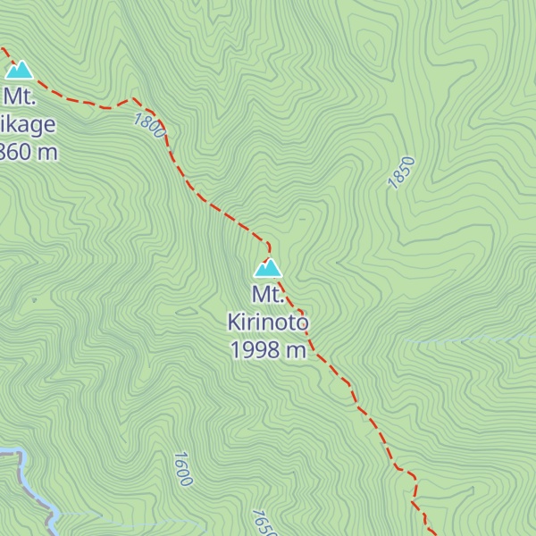 Map of Mt. Kirinoto