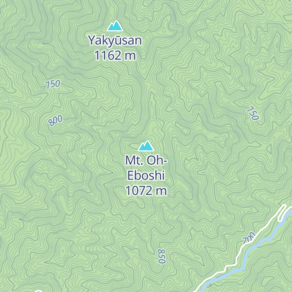 Map of Mt. Oh-Eboshi