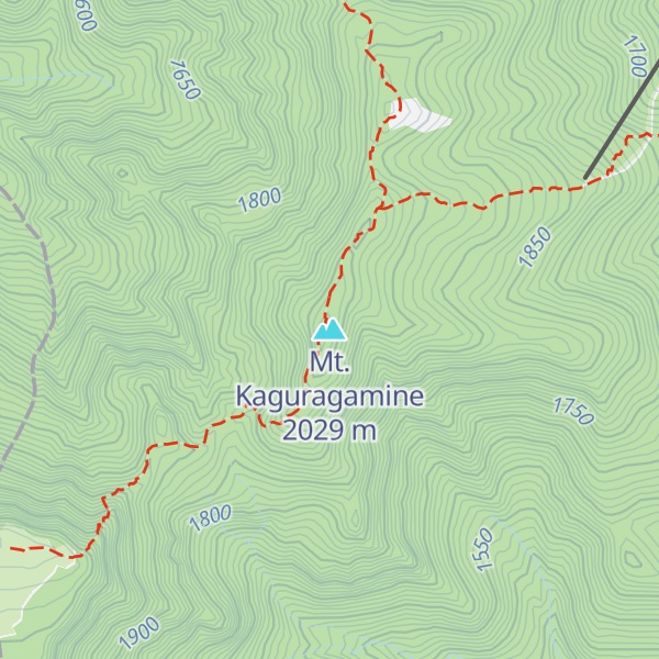 Map of Mt. Kaguragamine