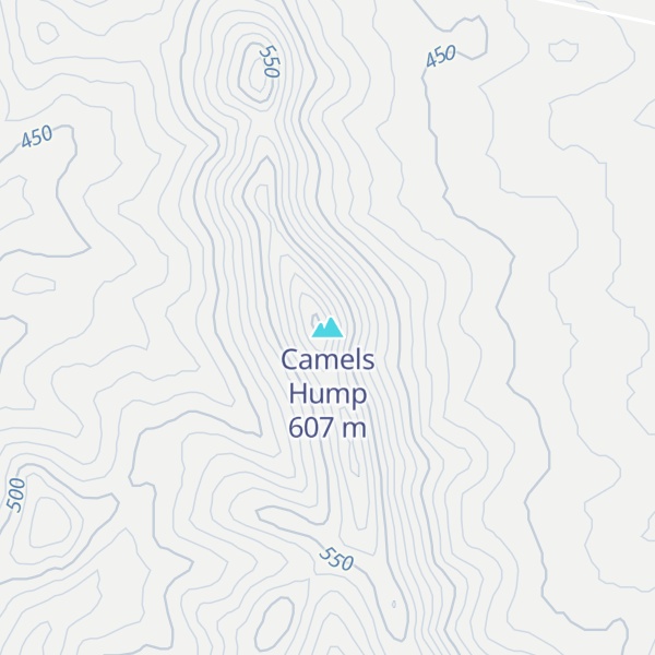 Map of Camels Hump