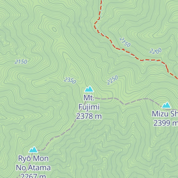 Map of Mt. Fujimi
