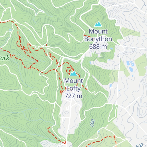 Map of Mount Lofty