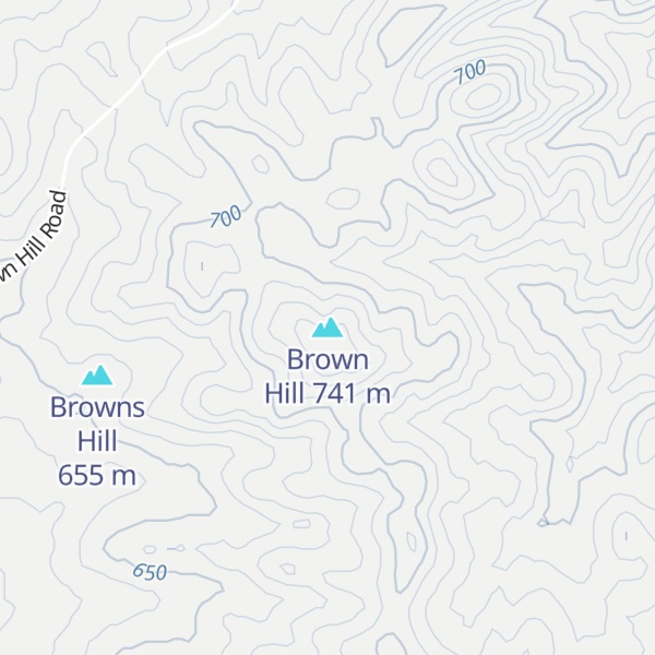 Map of Brown Hill
