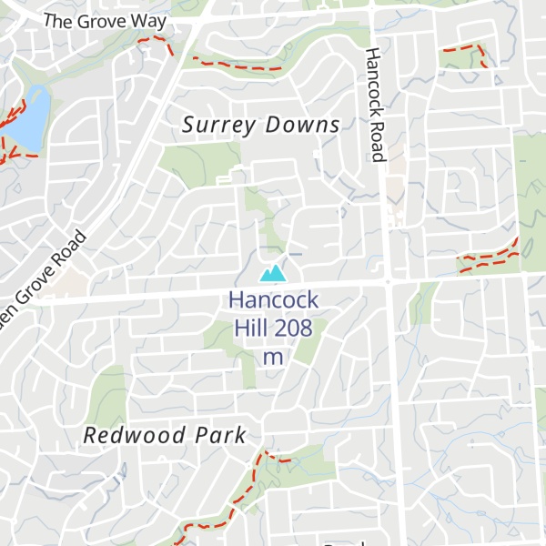 Map of Hancock Hill