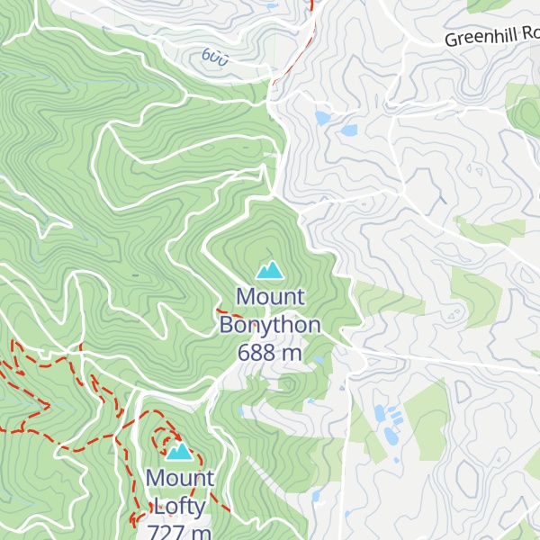 Map of Mount Bonython