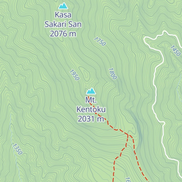 Map of Mt. Kentoku