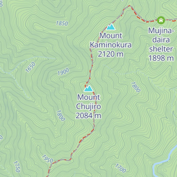 Map of Mount Chujiro