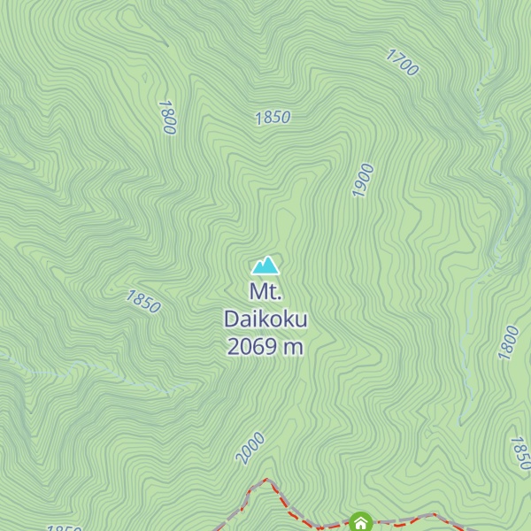 Map of Mt. Daikoku