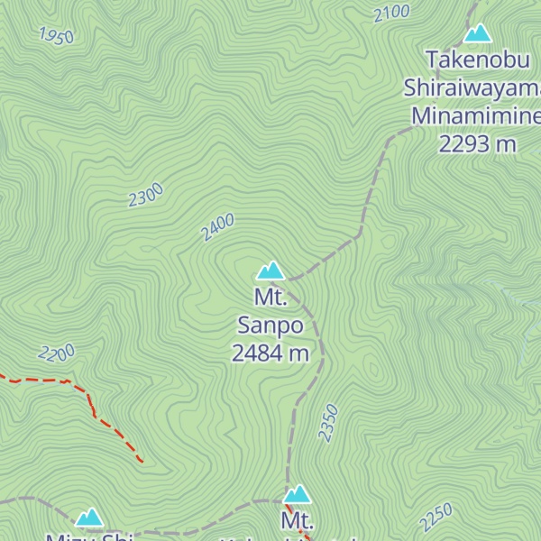 Map of Mt. Sanpo