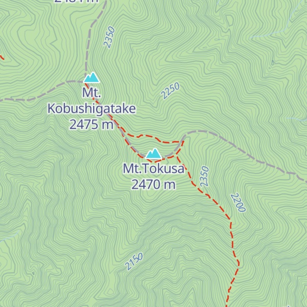 Map of Mt.Tokusa