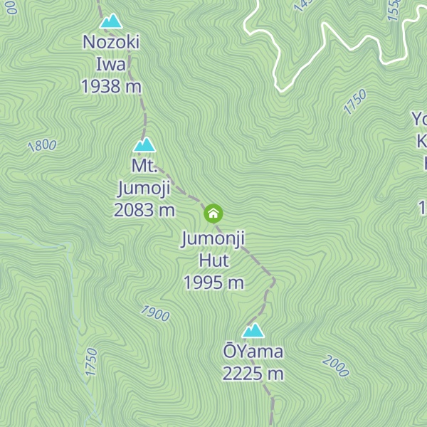 Map of Jumonji  Hut