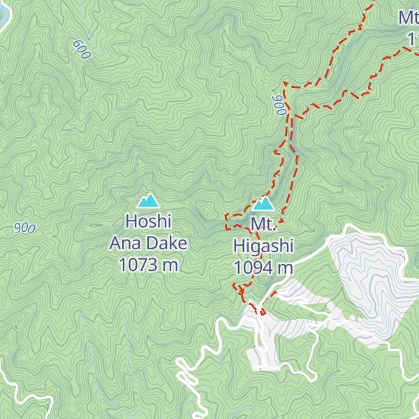 Map of Mt. Nishi