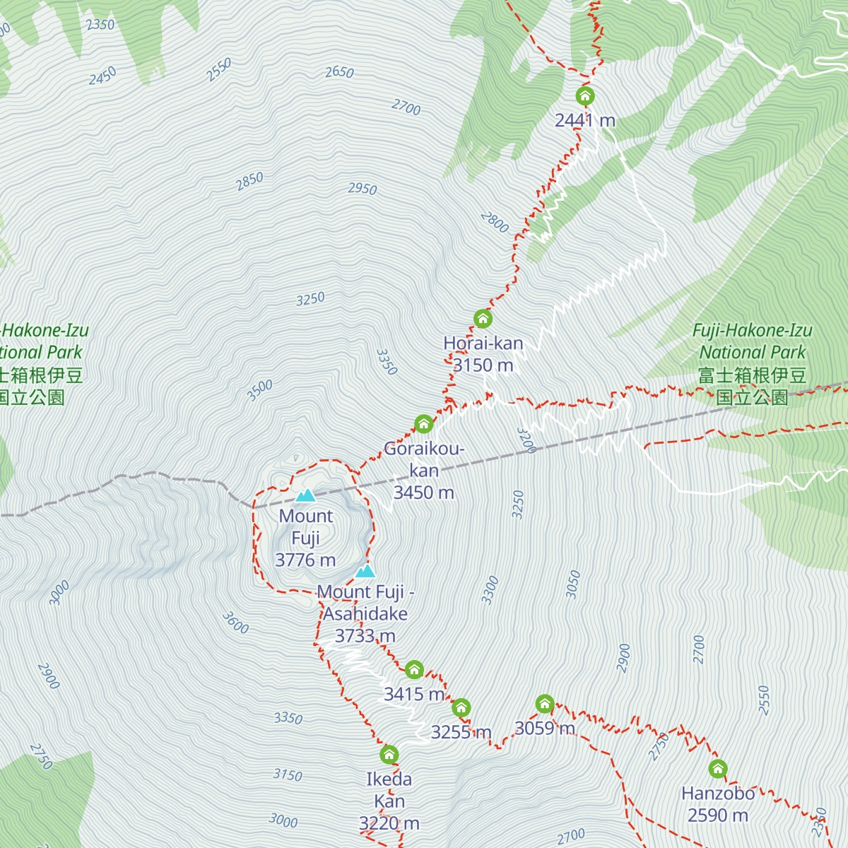 Goraikou-kan map