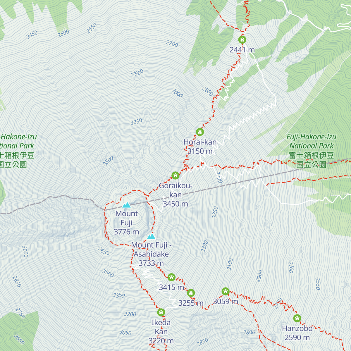 Goraikou-kan map