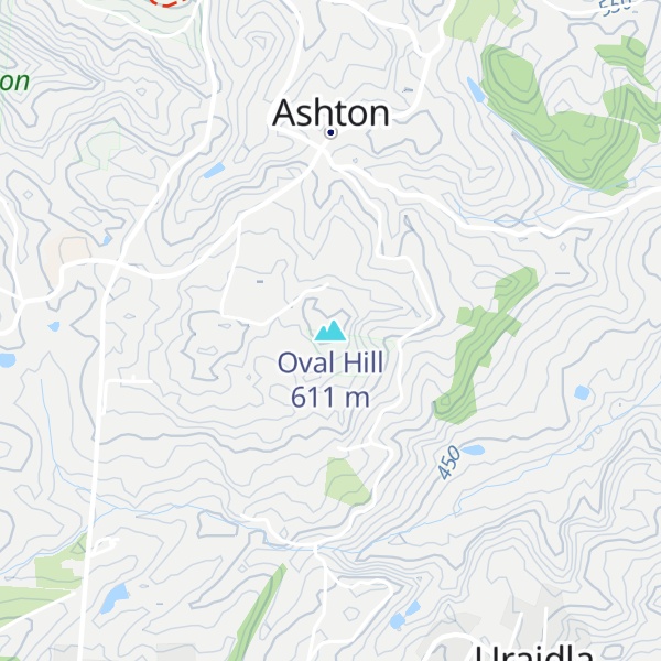 Map of Oval Hill