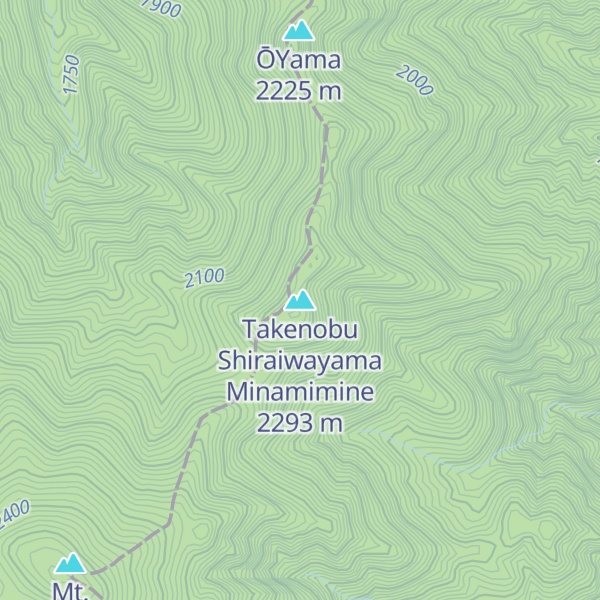 Map of Takenobu Shiraiwayama Minamimine