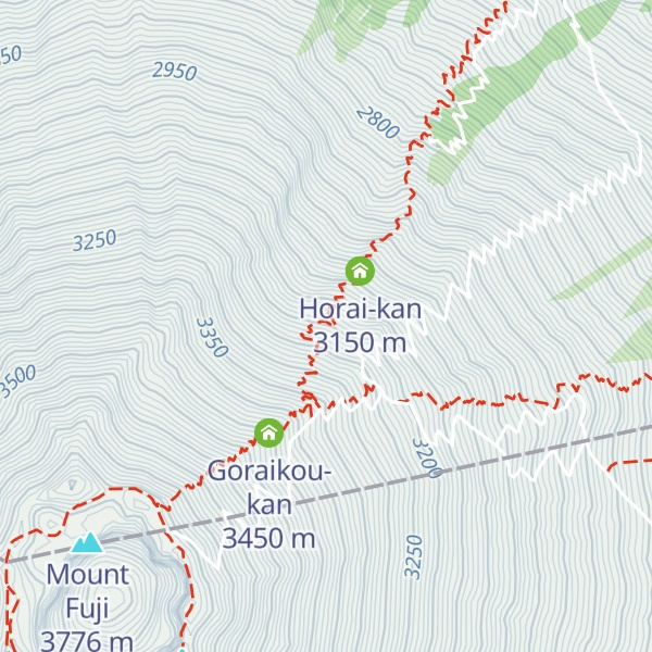 Map of Hakuun-so