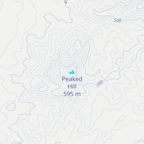Map of Peaked Hill