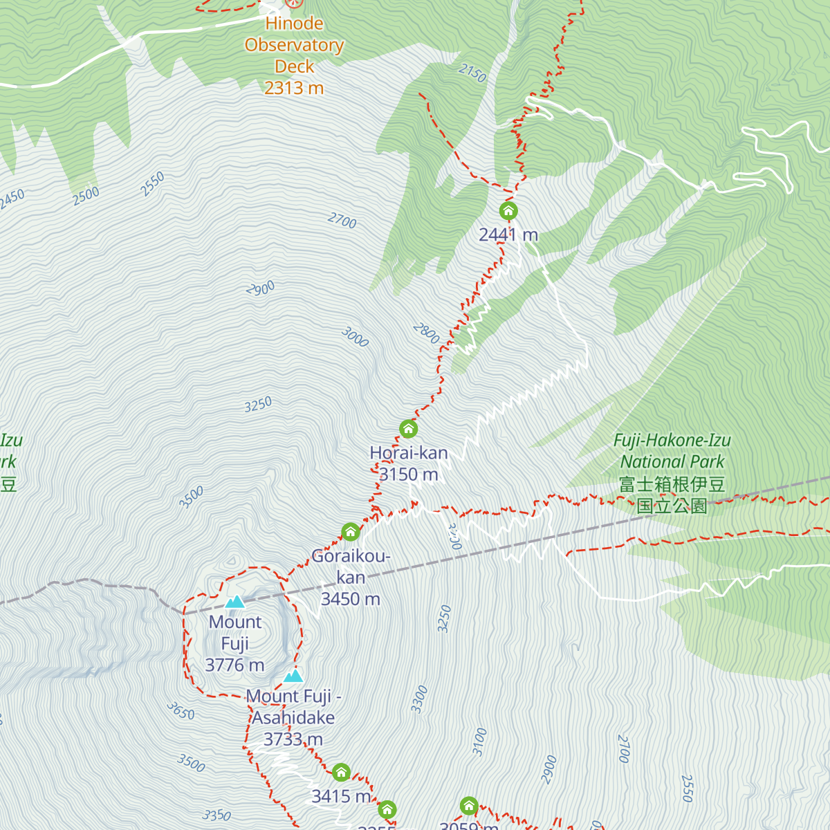 Taishi-kan map