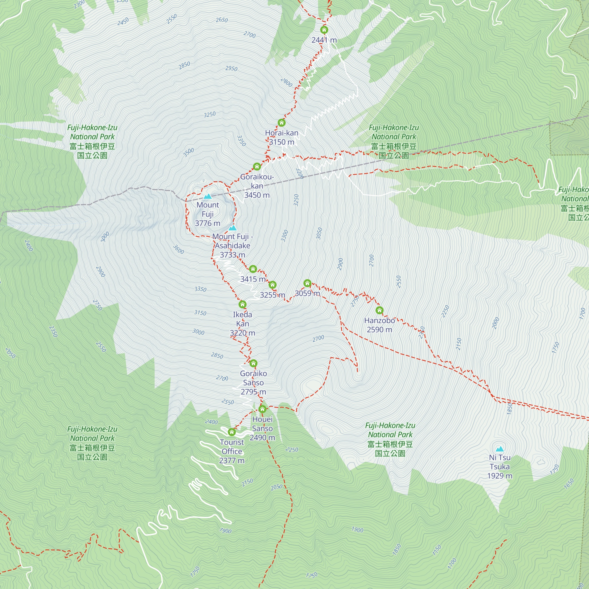 Waraji-kan map