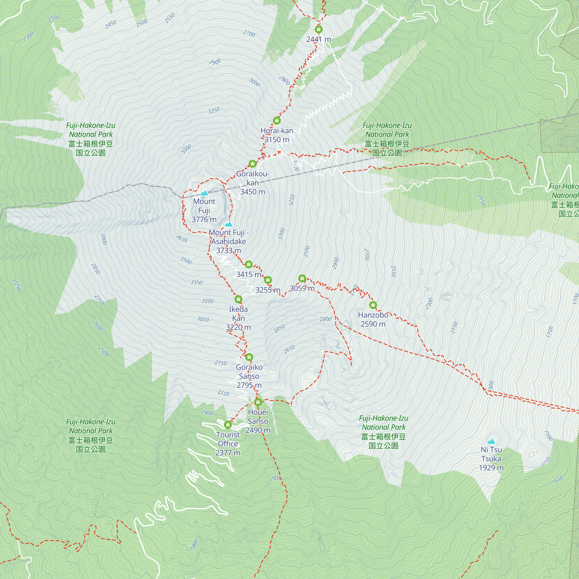 Waraji-kan map