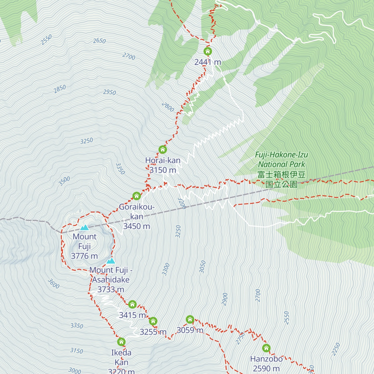 Miharashi-kan map