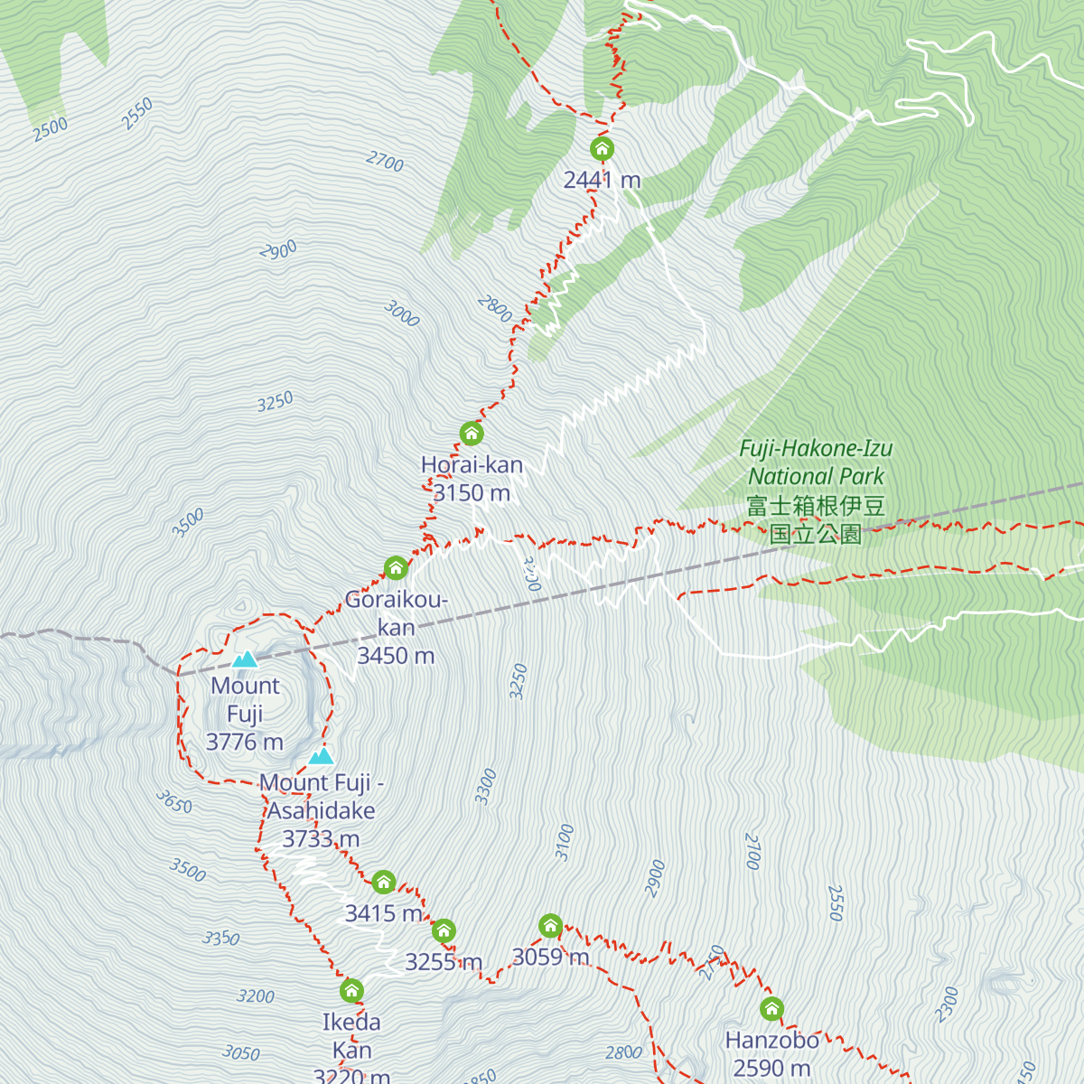 Miharashi-kan map