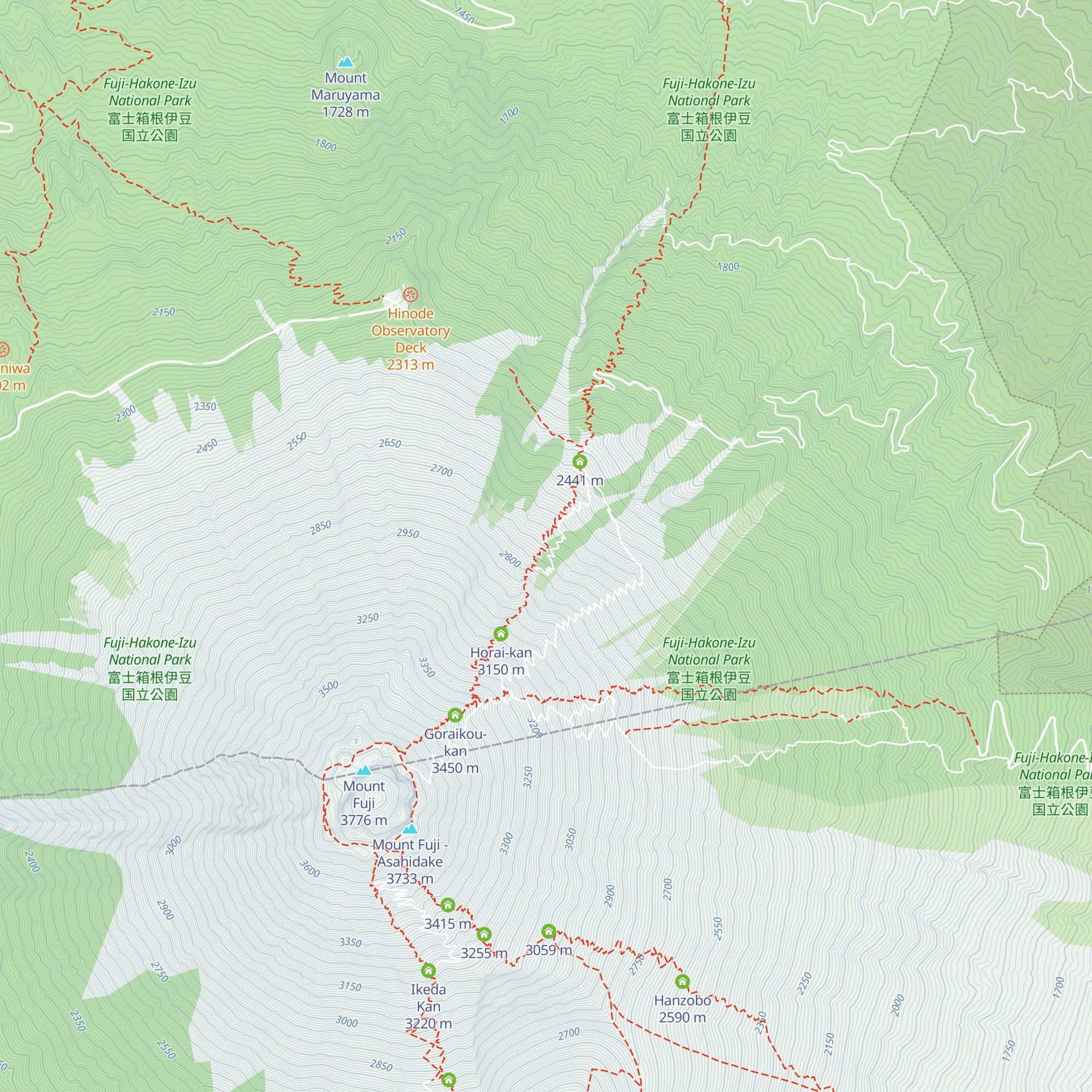 Hana-goya map