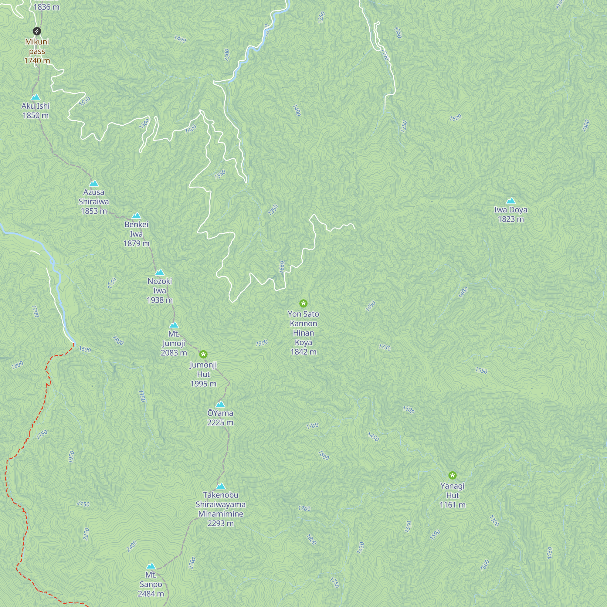 Yon Sato Kannon Hinan Koya map