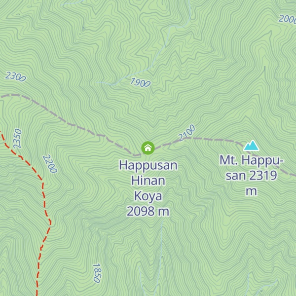 Map of Happusan Hinan Koya