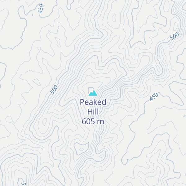 Map of Peaked Hill