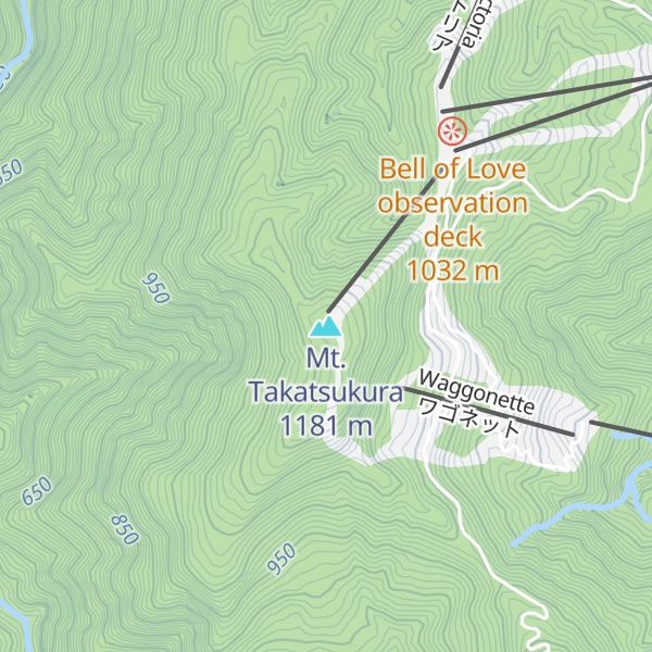 Map of Mt. Takatsukura