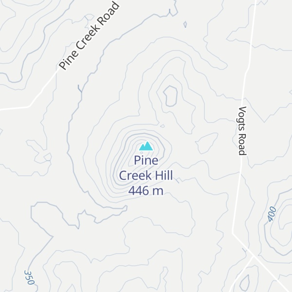 Map of Pine Creek Hill