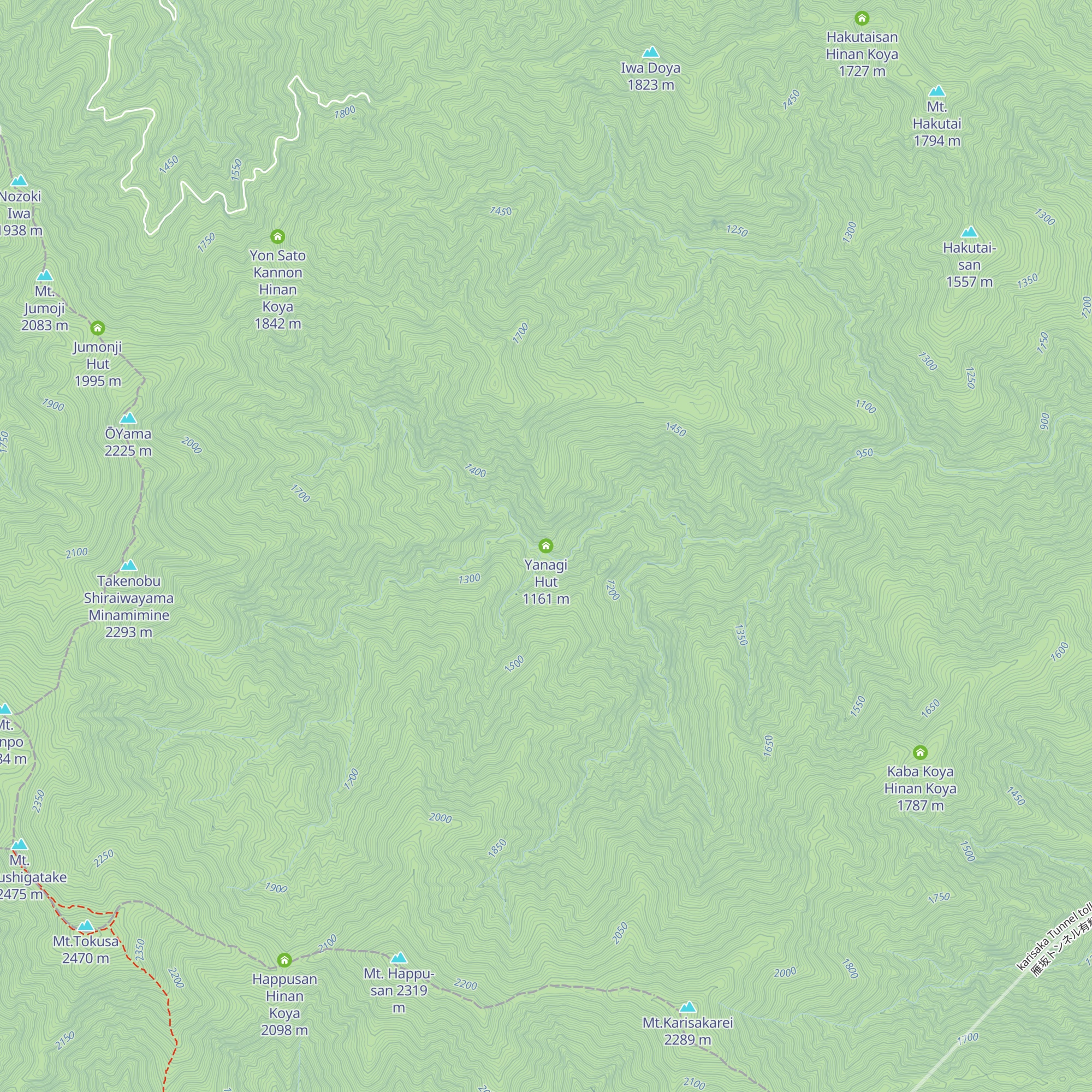 Yanagi Hut map