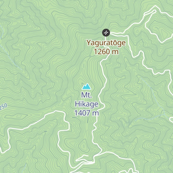 Map of Mt. Hikage