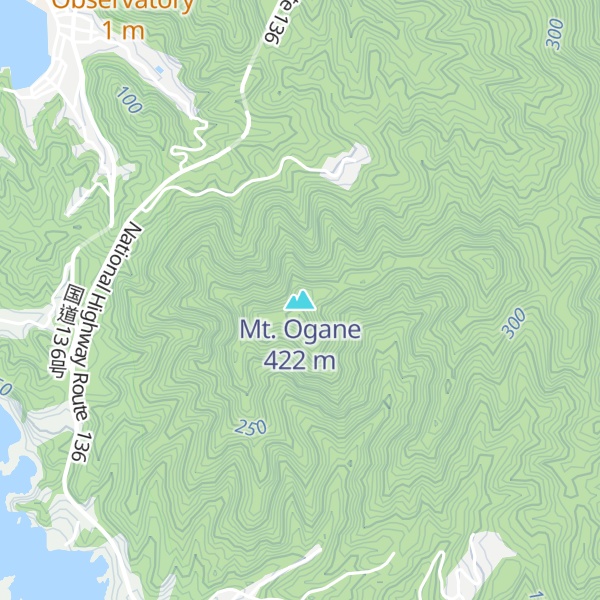 Map of Mt. Ogane