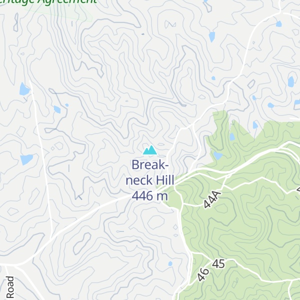 Map of Break-neck Hill