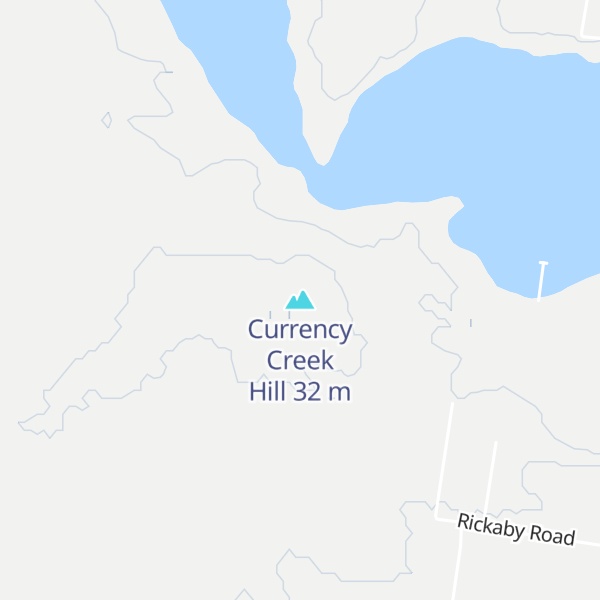 Map of Currency Creek Hill