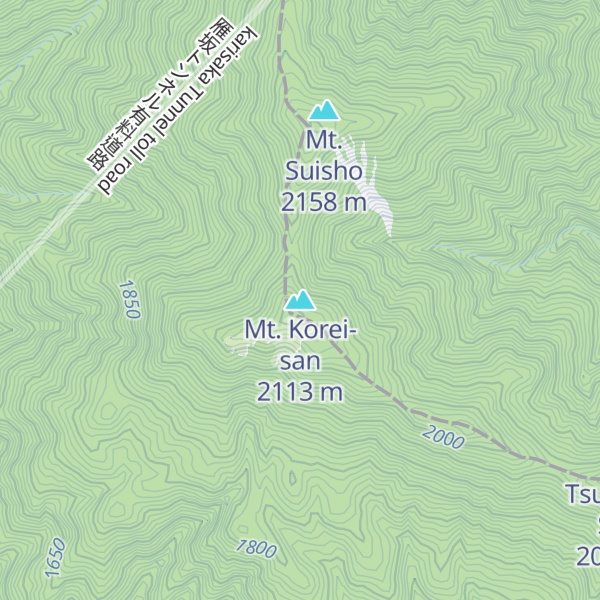Map of Mt. Korei-san