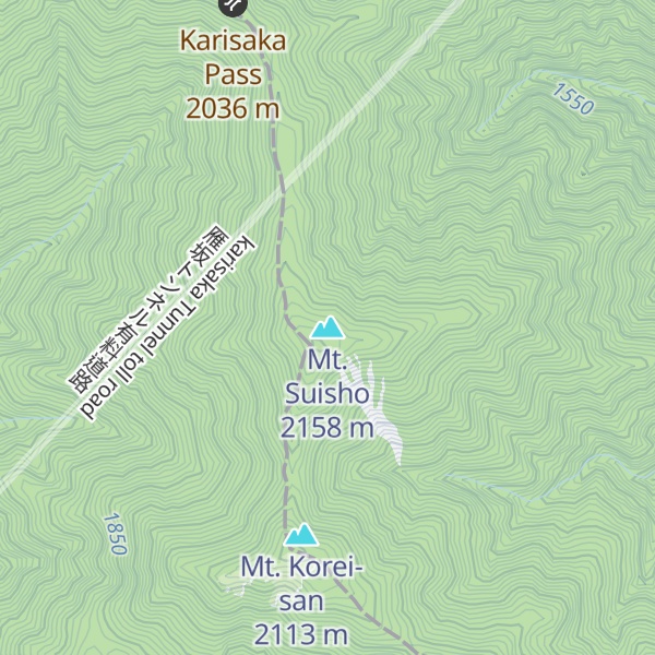 Map of Mt. Suisho
