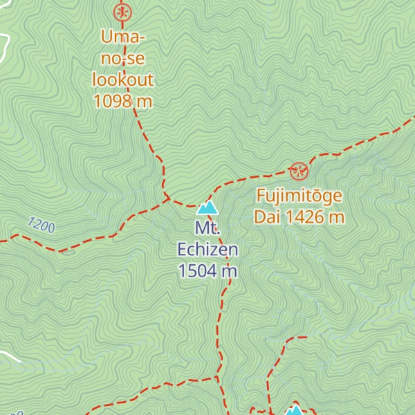 Map of Mt. Echizen