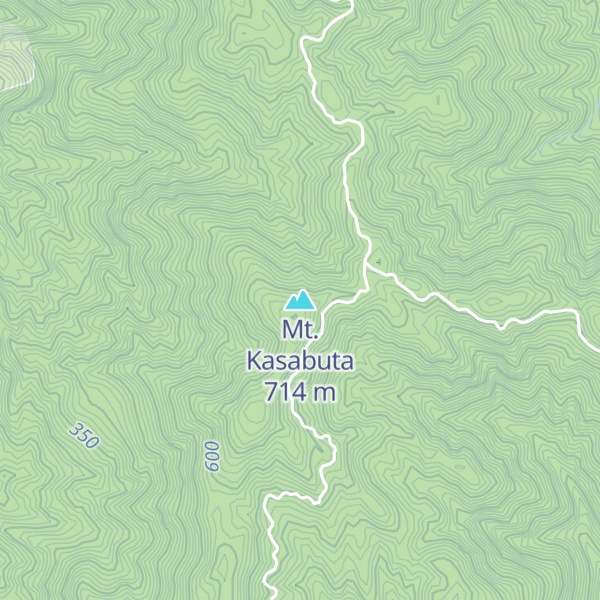 Map of Mt. Kasabuta