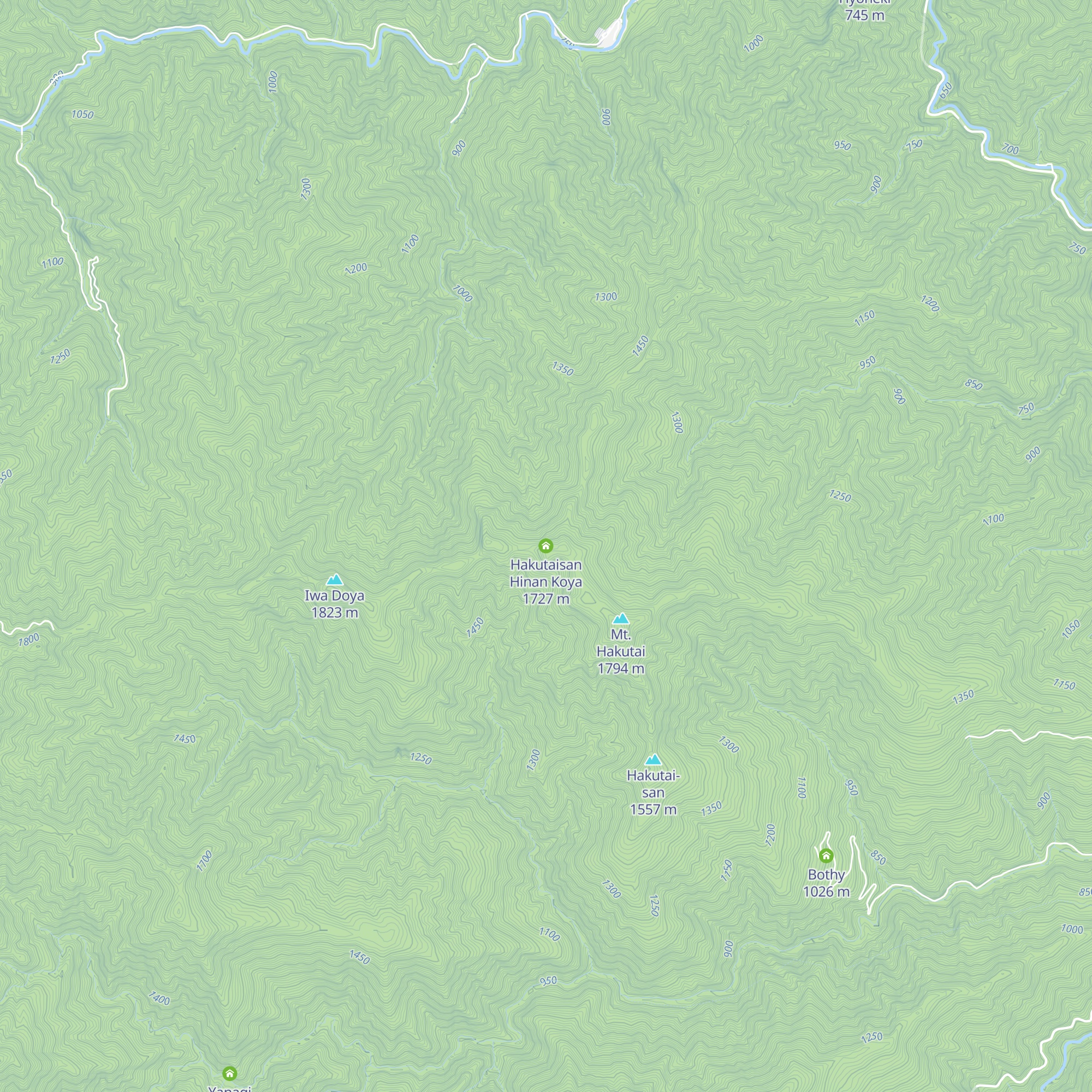 Hakutaisan Hinan Koya map