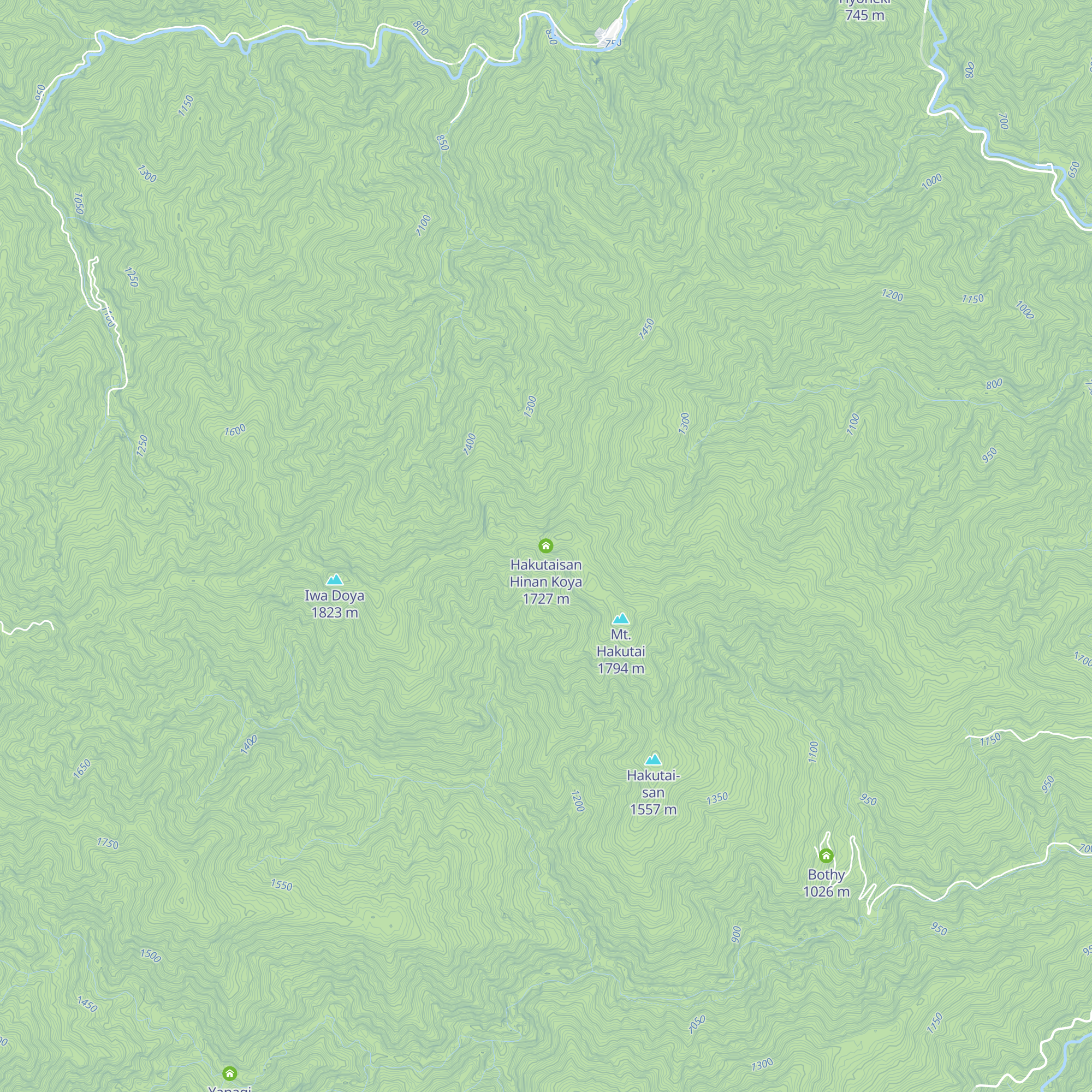 Hakutaisan Hinan Koya map
