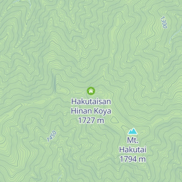 Map of Hakutaisan Hinan Koya